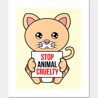 Stop Animal Cruelty Posters and Art